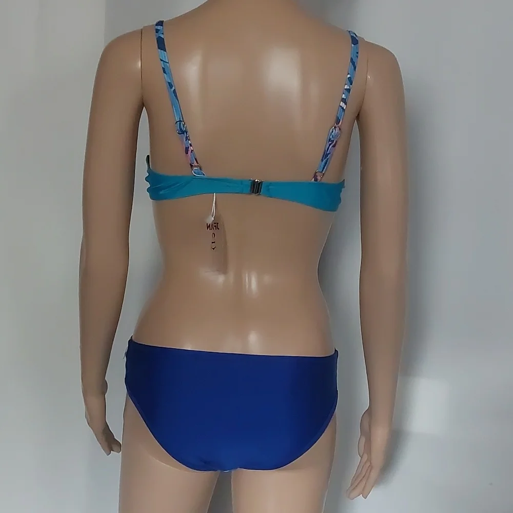 JFAN Women's Plus bikini set two piece  blue size‎ XXL